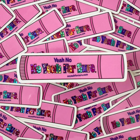 pink lip gloss stickers