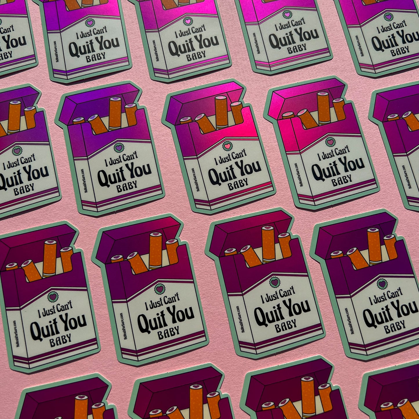 Can't Quit You Holographic Sticker