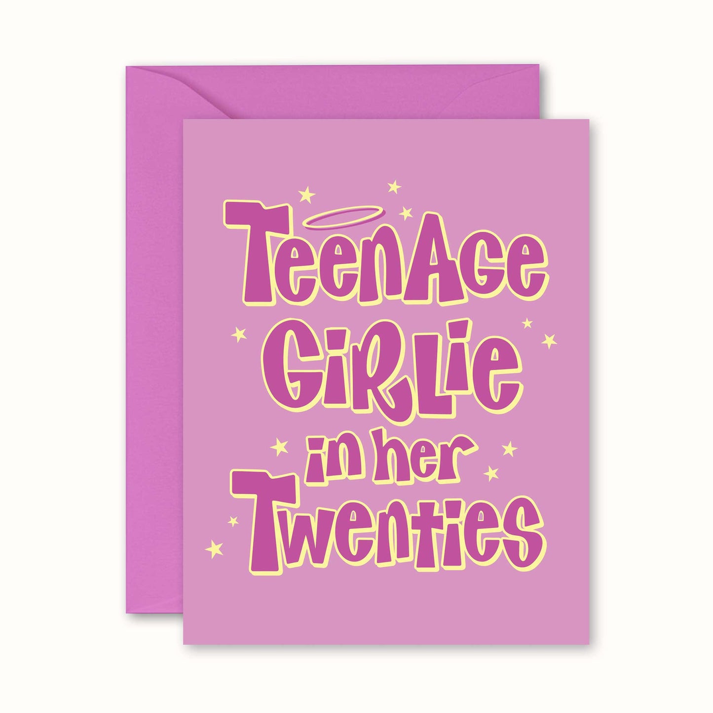 Teenage Girlie In Her Twenties Card