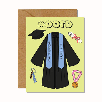 Graduation Outfit Of The Day #OOTD Card
