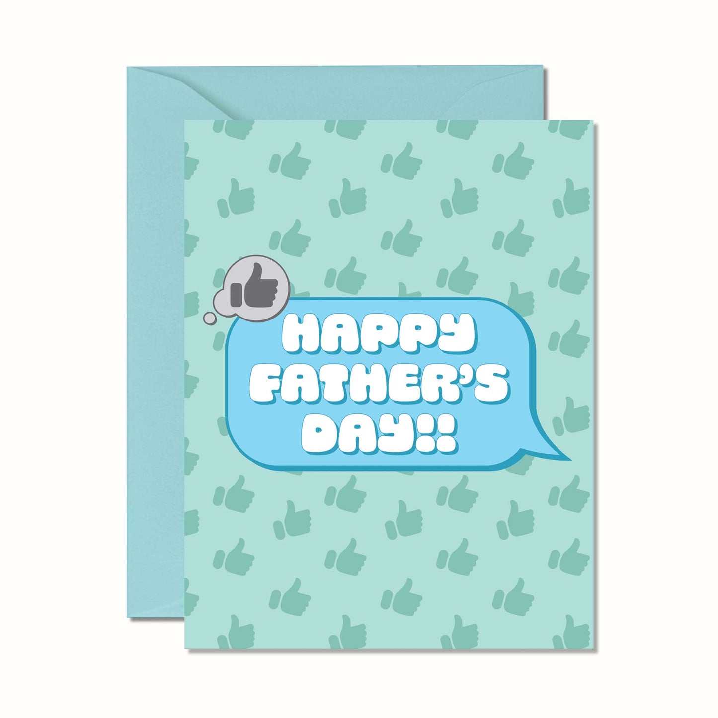 Father's Day Thumbs Up Text Message Card