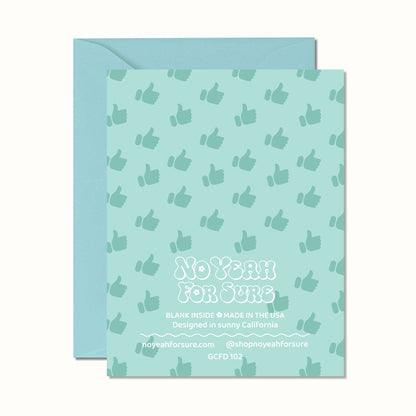 Father's Day Thumbs Up Text Message Card