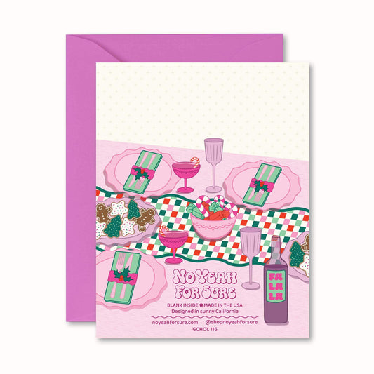 Merry Friendsmas Dinner Party Card