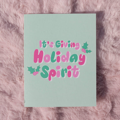It's Giving Holiday Spirit Card
