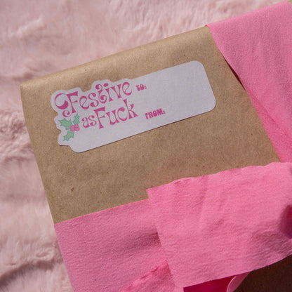 Fa La La Funny Holiday Gift Tag Sticker Sheets