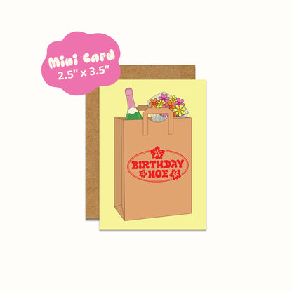 Birthday Hoe Mini Card