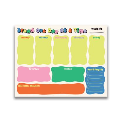Dread One Day At A Time Weekly Desk Pad