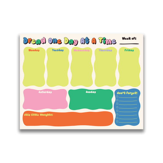 Dread One Day At A Time Weekly Desk Pad