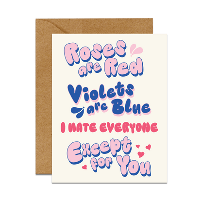 Roses Are Red Card