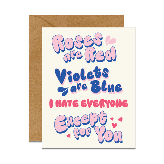 Roses Are Red Card