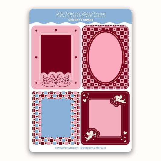 Cupid Hearts Sticker Frames