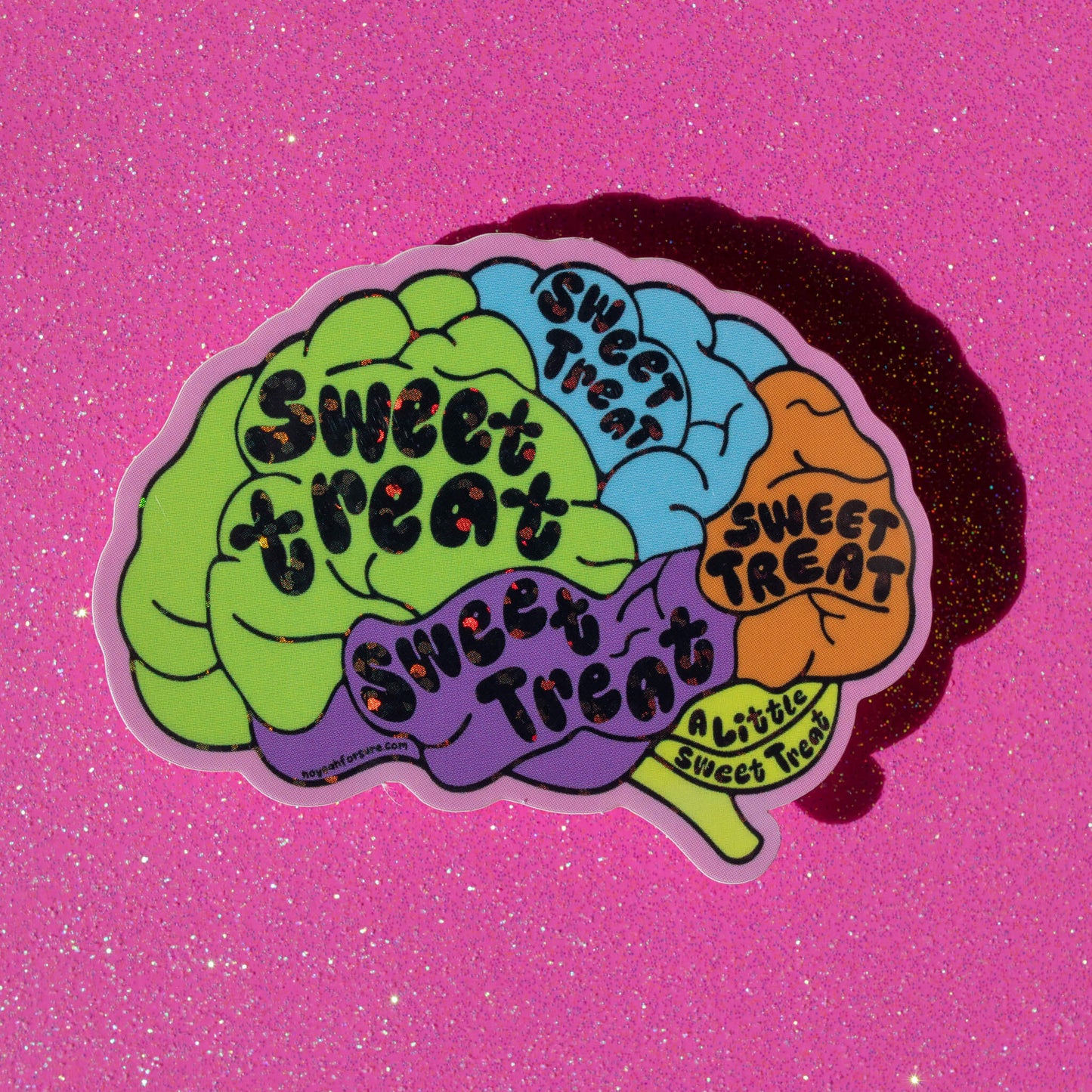 Sweet Treats On My Mind Glitter Sticker