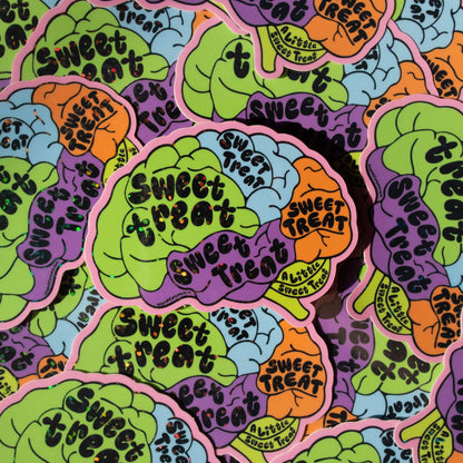Sweet Treats On My Mind Glitter Sticker