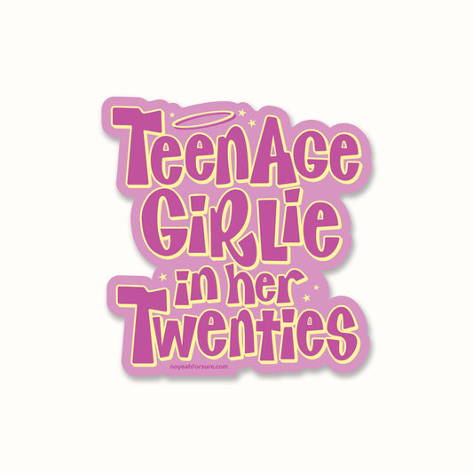 Teenage Girlie In Her Twenties Sticker