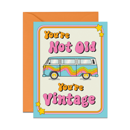 You're Vintage Birthday Card