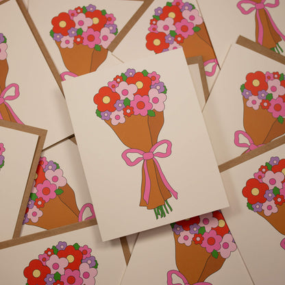 Daisy Flower Bouquet Card