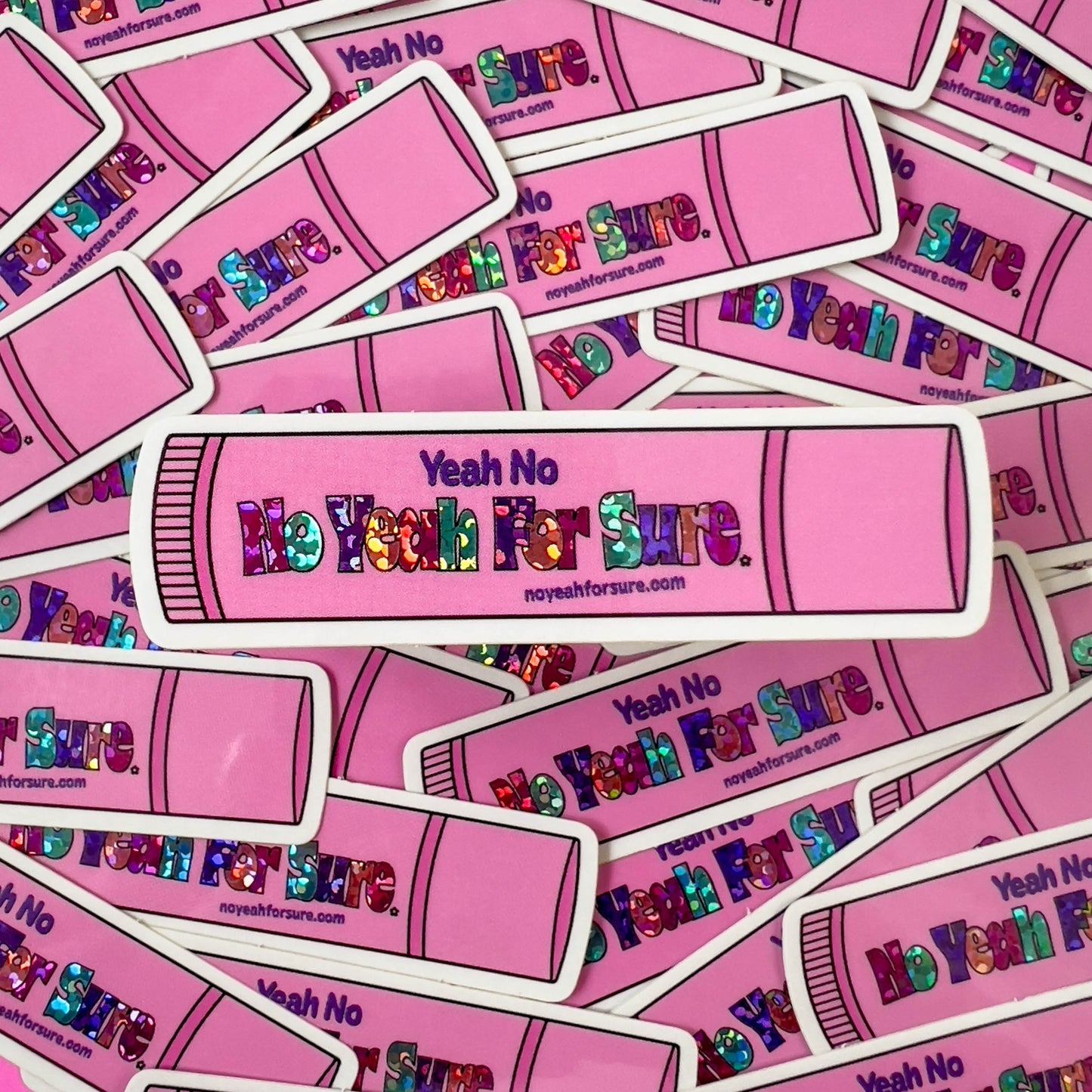 pink lip gloss stickers