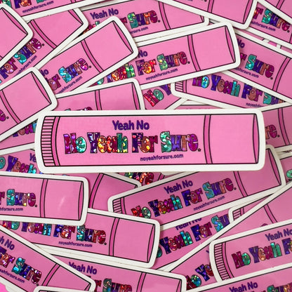 pink lip gloss stickers