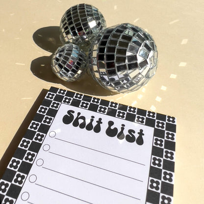 Shit List Notepad | Daisy Black